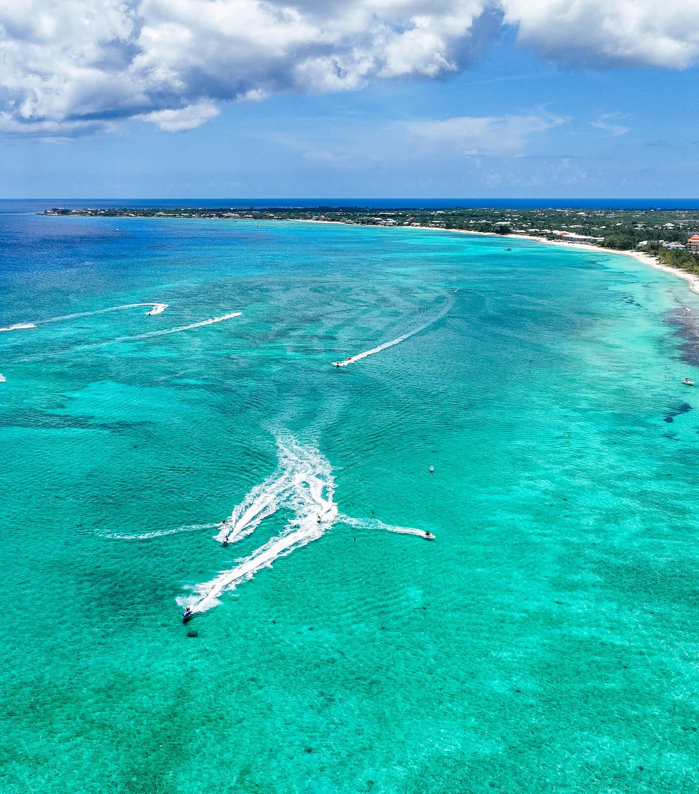 Aerial view of beach